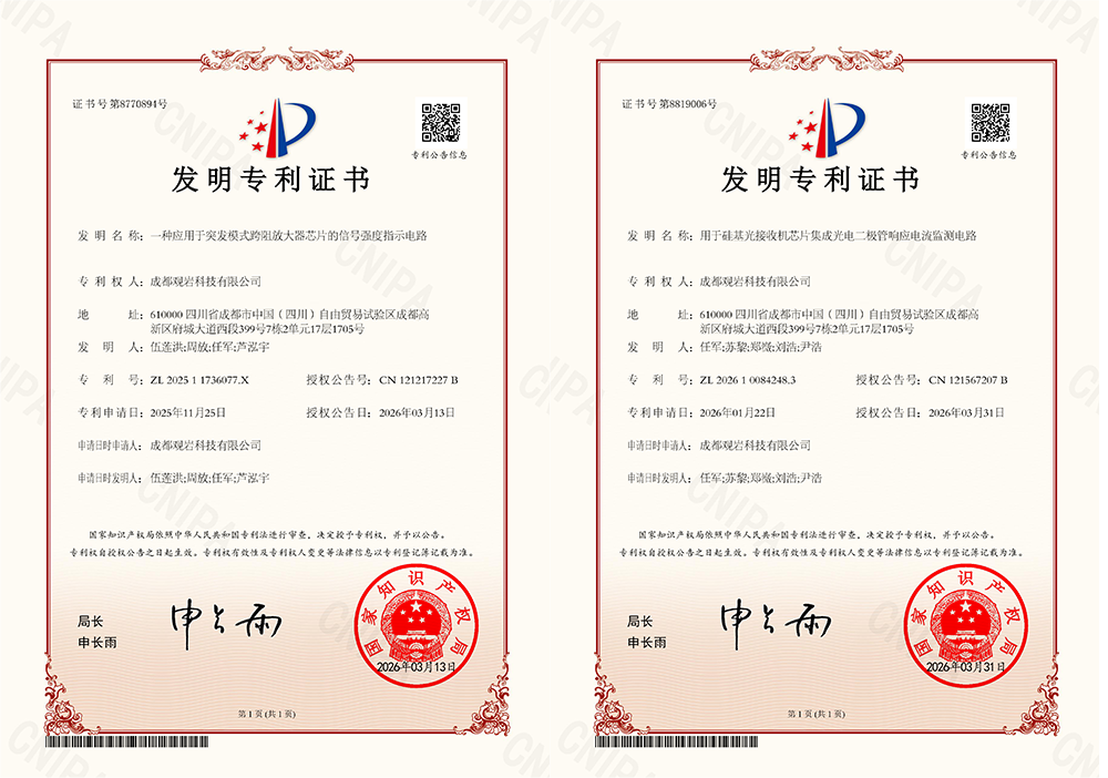 观岩科技自主知识产权